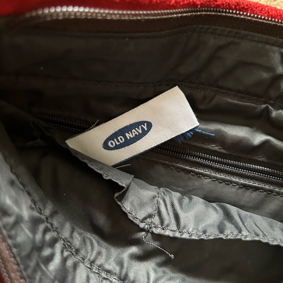 Red suede crossbody 10” by 11”. Flat style by Old Navy - Picture 3 of 3